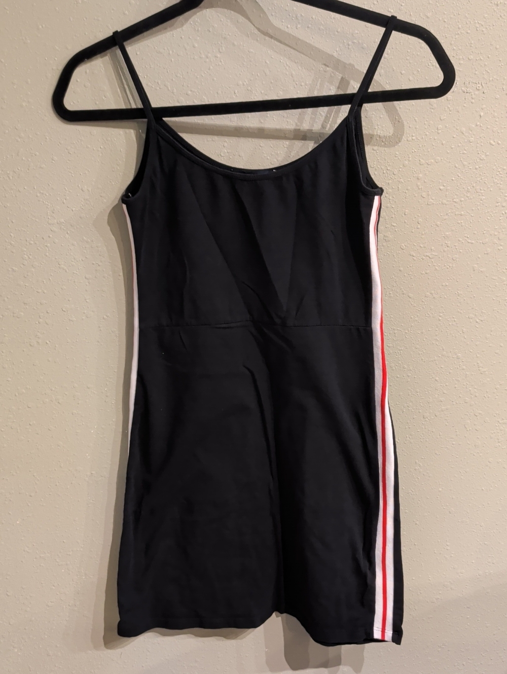 Brandy Melvile Mini Navy Blue Side Stripe Dress One Size
